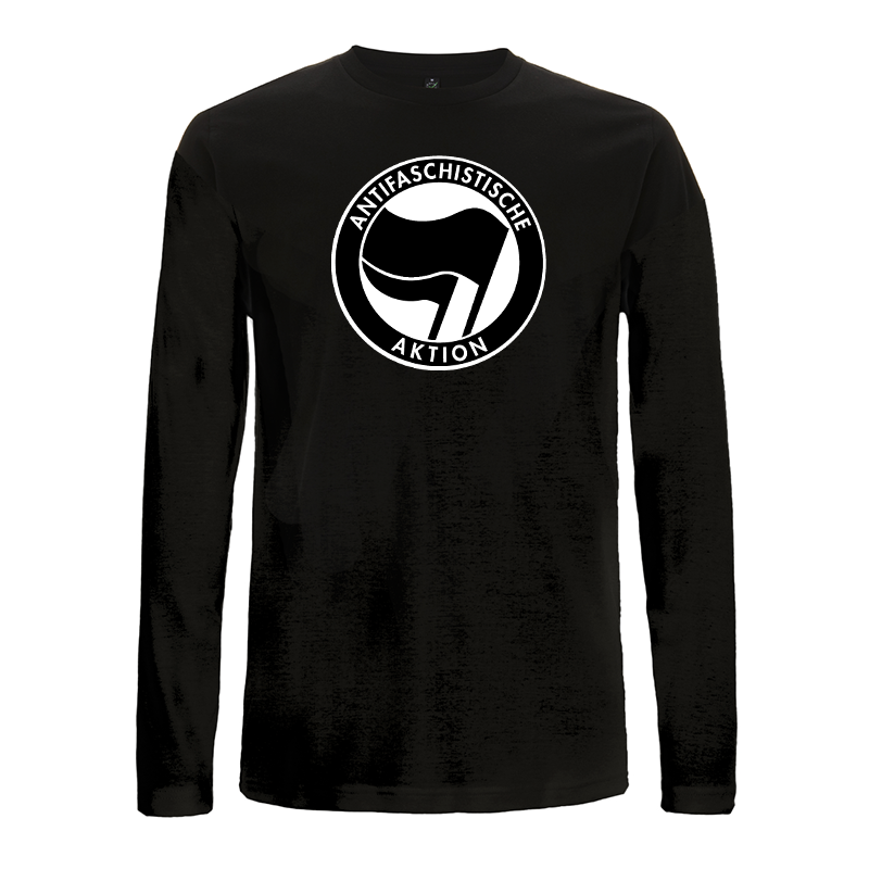 Antifaschistische Aktion - schwarz/schwarz – Longsleeve EP01L