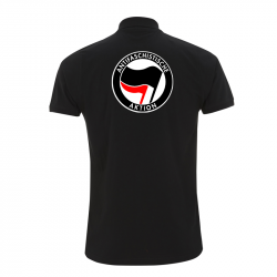 Antifaschistische Aktion - schwarz/rot – Polo-Shirt  N34