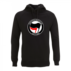 Antifaschistische Aktion - schwarz/rot – Kapuzenpullover N50P
