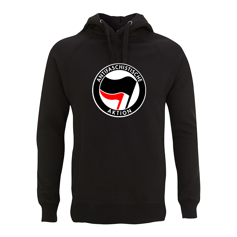 Antifaschistische Aktion - schwarz/rot – Kapuzenpullover N50P
