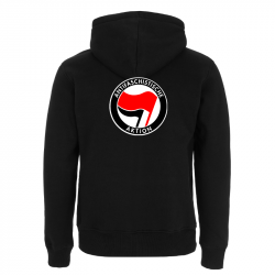 Antifaschistische Aktion - rot/schwarz – Kapuzenjacke N52Z