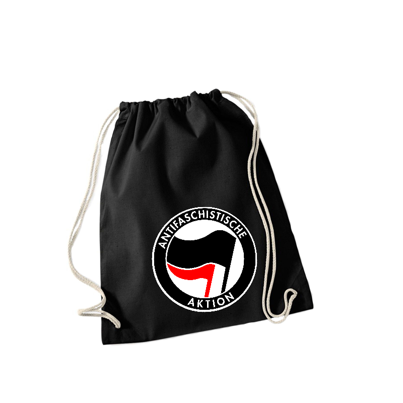 Antifaschistische Aktion schwarz/rot -  Sportbeutel
