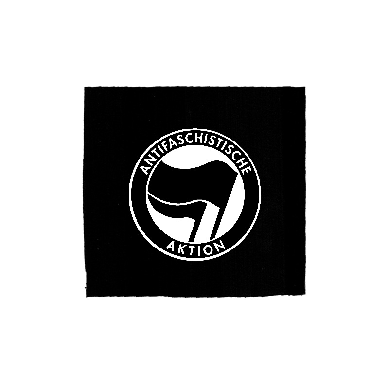 Antifaschistische Aktion schwarz/schwarz - Aufnäher