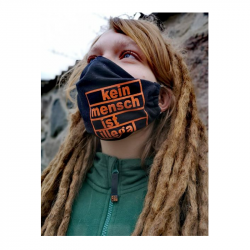 Maske / Mundbedeckung - Kein Mensch ist illegal