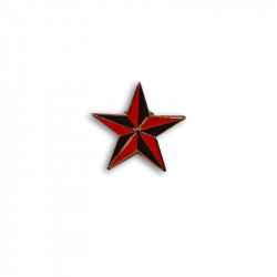 NAUTIC STAR RED/BLACK, Metal-Pin