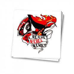 Resist Rebel Revolt - Aufkleber - 30 Stück