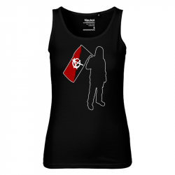 Anarchist and Flag - Bio-FairTrade-Ladies-Tank-Top-Shirt, NE81300
