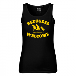 Refugees Welcome - Bio-FairTrade-Ladies-Tank-Top-Shirt, NE81300